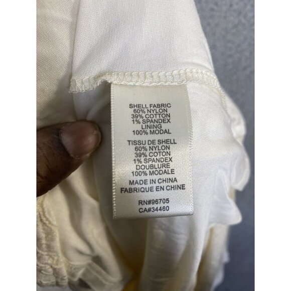 Rebecca Taylor Womens A-Line Swing Floral Lace Skirt White Size 10‎ - Picture 7 of 9